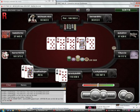 Ignoble ce coup ! aie ! il touche full 